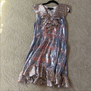 Hemant and Nandita Metallic Mini Dress